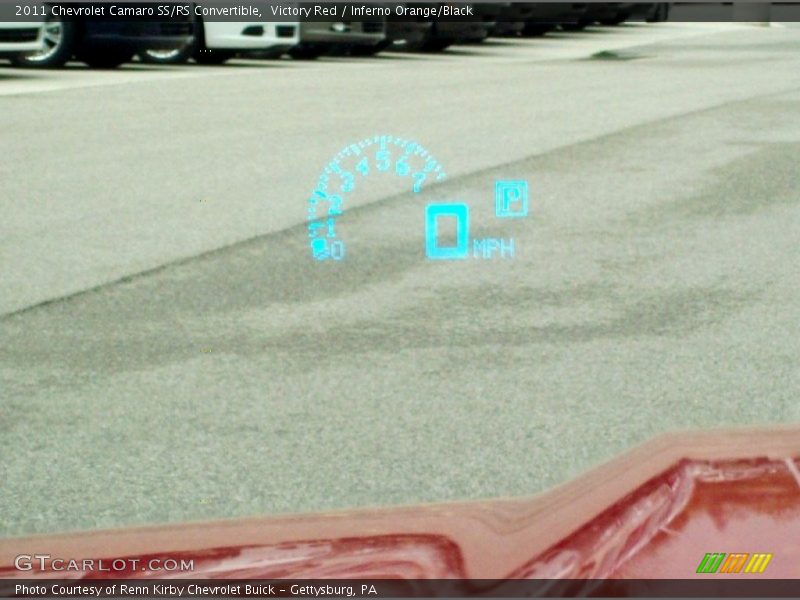 Victory Red / Inferno Orange/Black 2011 Chevrolet Camaro SS/RS Convertible