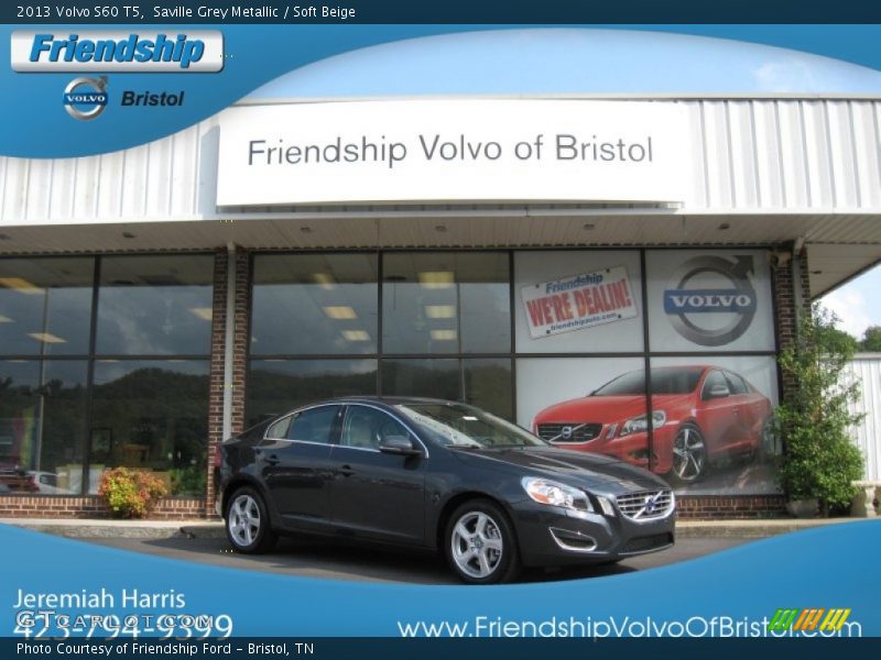 Saville Grey Metallic / Soft Beige 2013 Volvo S60 T5