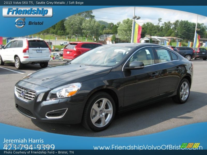 Saville Grey Metallic / Soft Beige 2013 Volvo S60 T5