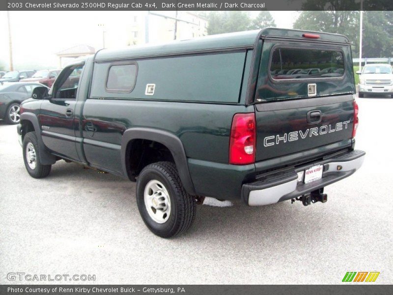 Dark Green Metallic / Dark Charcoal 2003 Chevrolet Silverado 2500HD Regular Cab 4x4