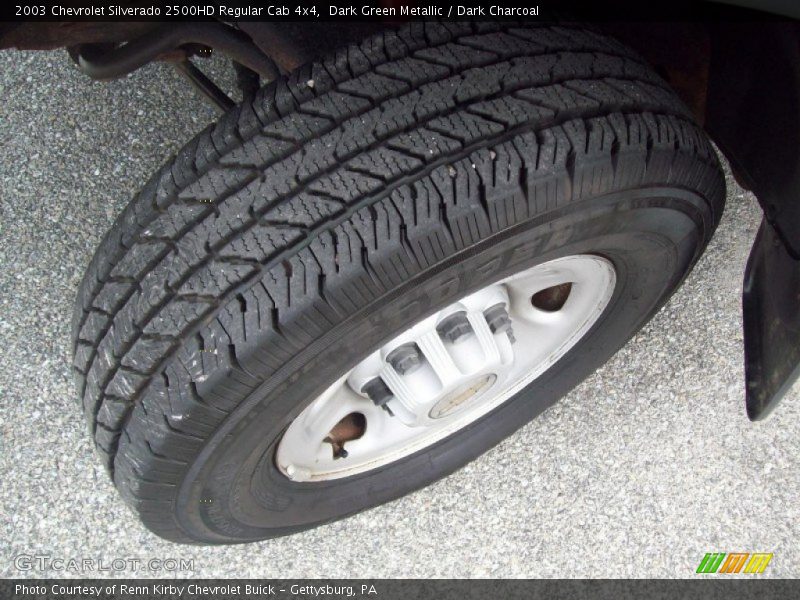 Dark Green Metallic / Dark Charcoal 2003 Chevrolet Silverado 2500HD Regular Cab 4x4