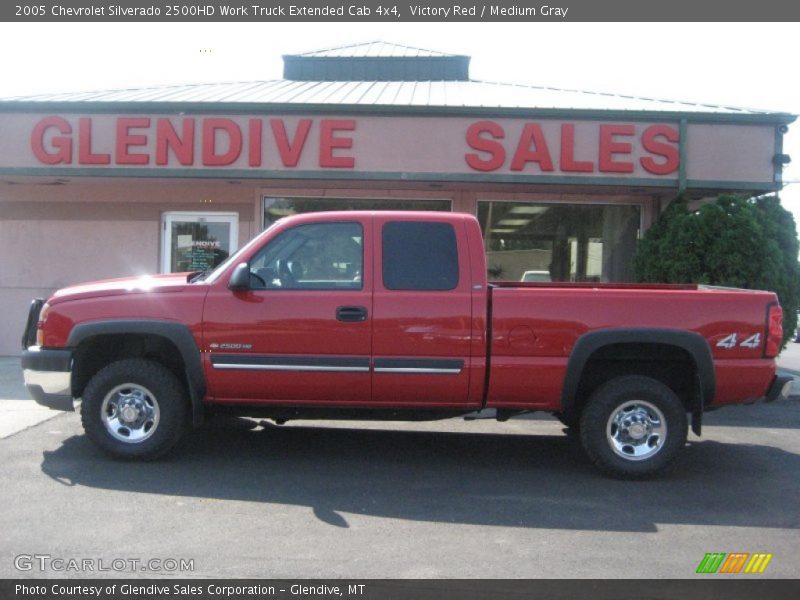 Victory Red / Medium Gray 2005 Chevrolet Silverado 2500HD Work Truck Extended Cab 4x4