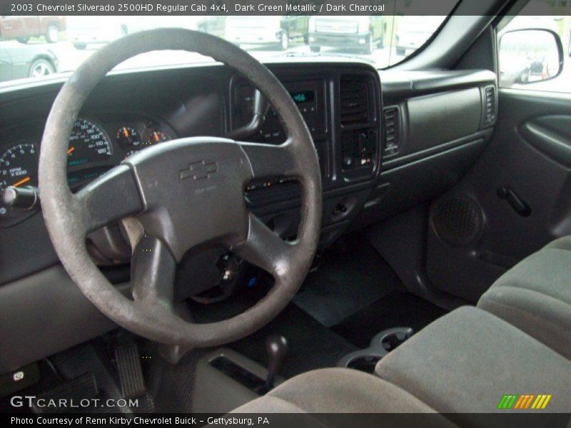 Dark Green Metallic / Dark Charcoal 2003 Chevrolet Silverado 2500HD Regular Cab 4x4