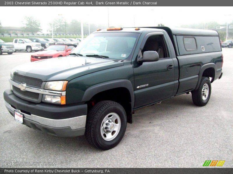 Dark Green Metallic / Dark Charcoal 2003 Chevrolet Silverado 2500HD Regular Cab 4x4