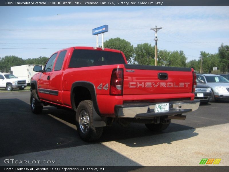 Victory Red / Medium Gray 2005 Chevrolet Silverado 2500HD Work Truck Extended Cab 4x4