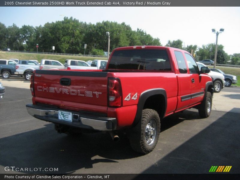 Victory Red / Medium Gray 2005 Chevrolet Silverado 2500HD Work Truck Extended Cab 4x4