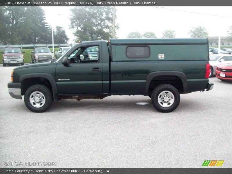 Dark Green Metallic / Dark Charcoal 2003 Chevrolet Silverado 2500HD Regular Cab 4x4