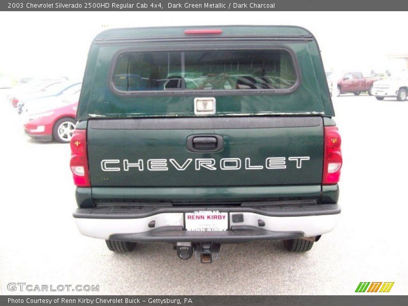 Dark Green Metallic / Dark Charcoal 2003 Chevrolet Silverado 2500HD Regular Cab 4x4