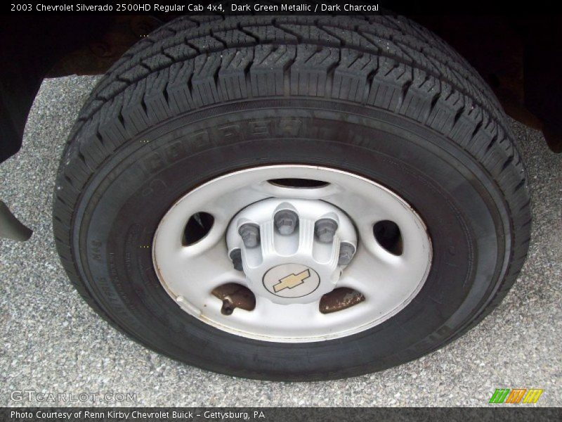 Dark Green Metallic / Dark Charcoal 2003 Chevrolet Silverado 2500HD Regular Cab 4x4