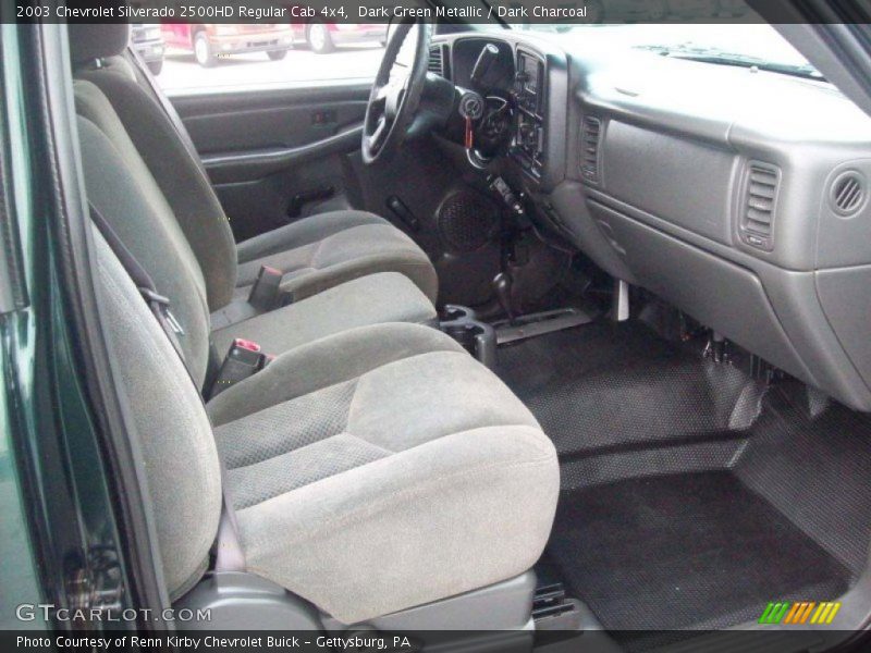Dark Green Metallic / Dark Charcoal 2003 Chevrolet Silverado 2500HD Regular Cab 4x4