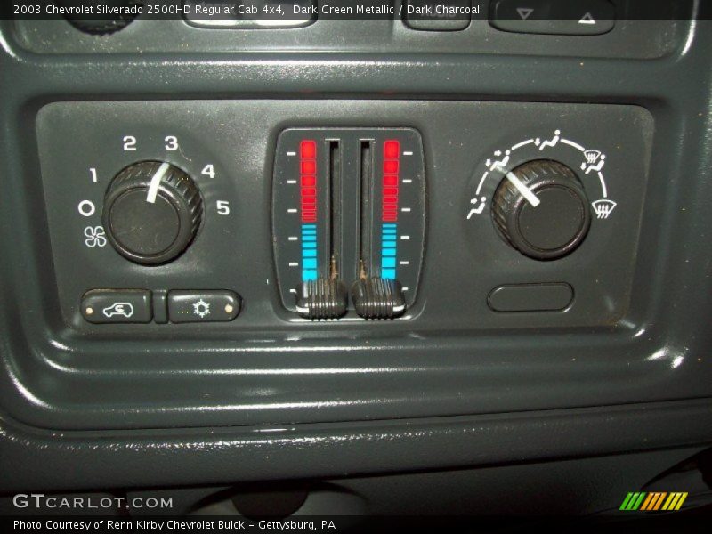 Dark Green Metallic / Dark Charcoal 2003 Chevrolet Silverado 2500HD Regular Cab 4x4