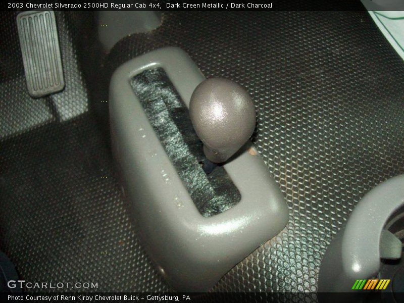 Dark Green Metallic / Dark Charcoal 2003 Chevrolet Silverado 2500HD Regular Cab 4x4