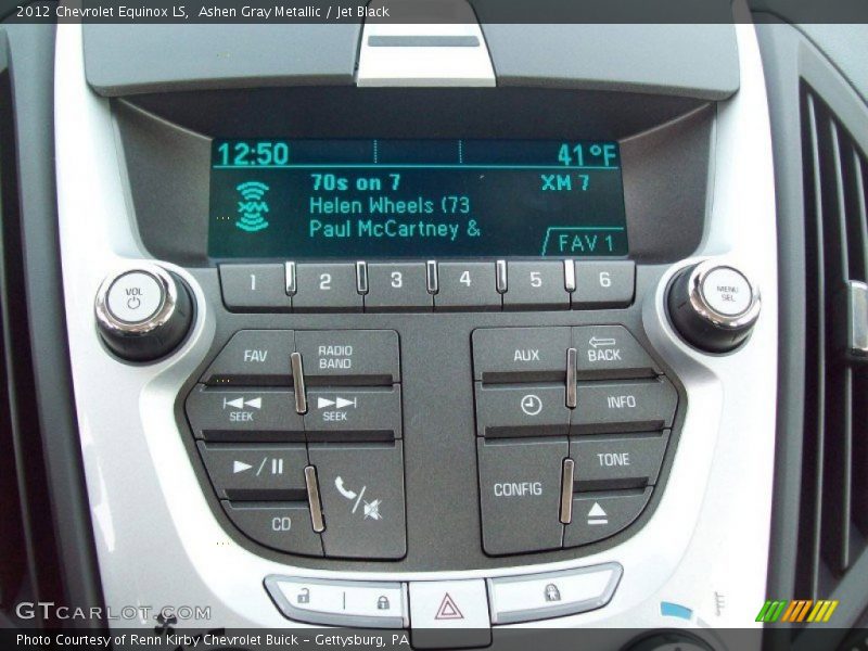 Ashen Gray Metallic / Jet Black 2012 Chevrolet Equinox LS