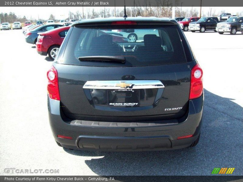 Ashen Gray Metallic / Jet Black 2012 Chevrolet Equinox LS