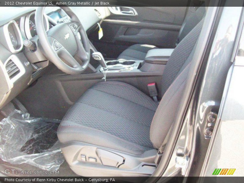 Ashen Gray Metallic / Jet Black 2012 Chevrolet Equinox LS