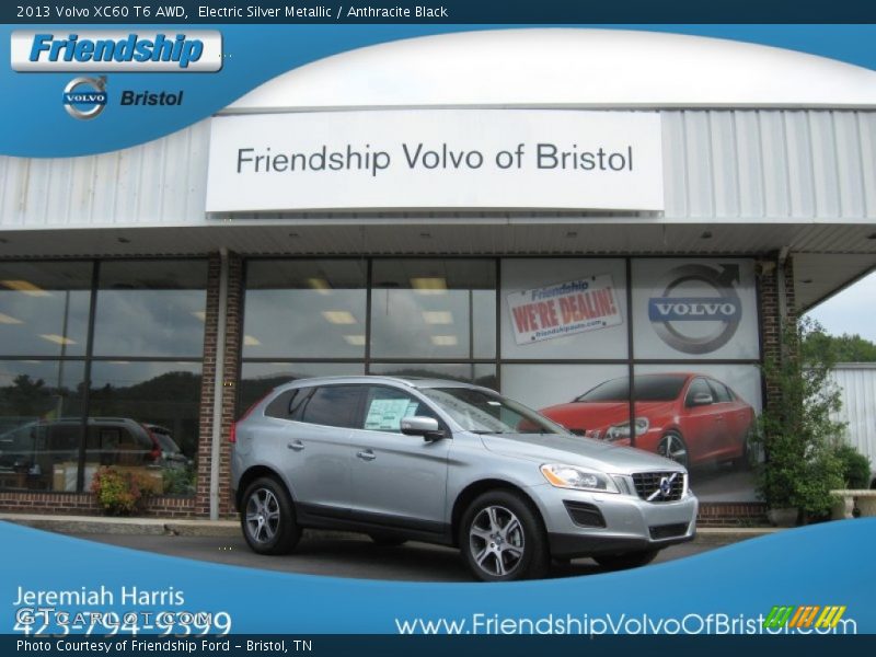 Electric Silver Metallic / Anthracite Black 2013 Volvo XC60 T6 AWD