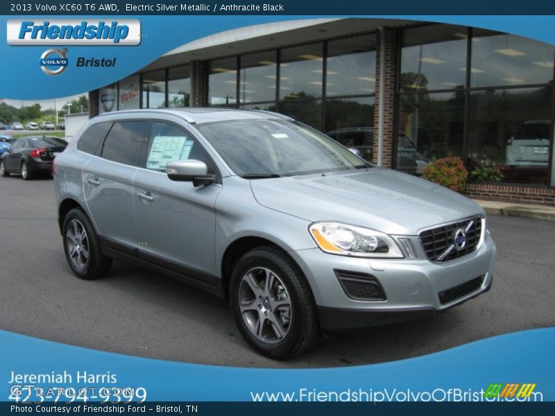 Electric Silver Metallic / Anthracite Black 2013 Volvo XC60 T6 AWD