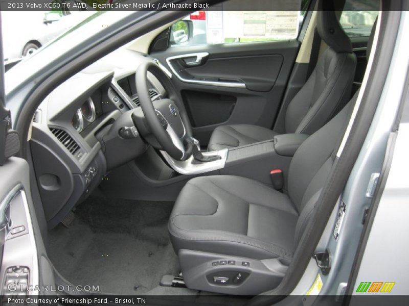 Electric Silver Metallic / Anthracite Black 2013 Volvo XC60 T6 AWD