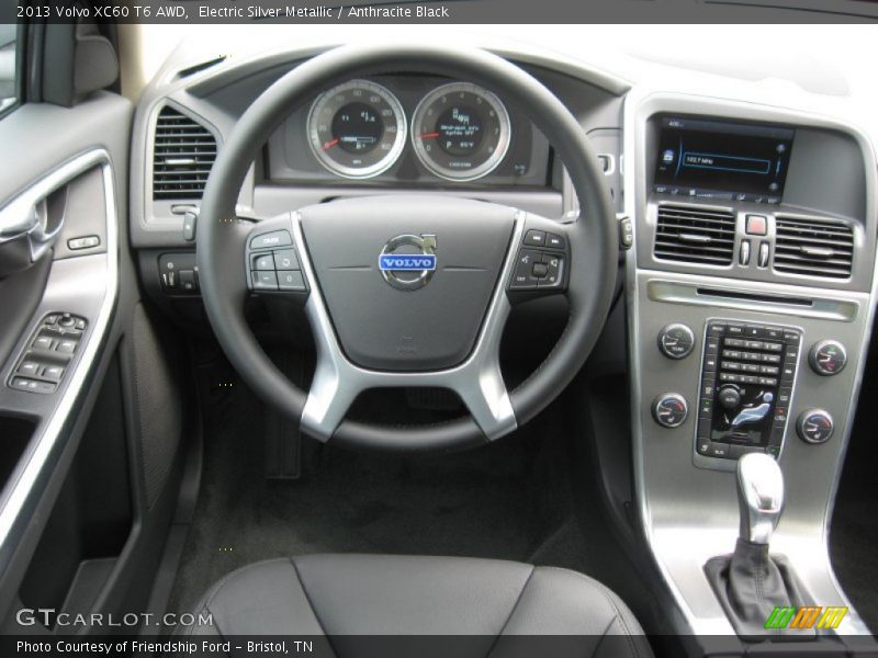 Electric Silver Metallic / Anthracite Black 2013 Volvo XC60 T6 AWD
