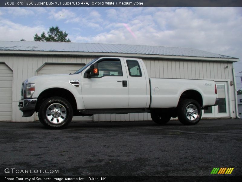 Oxford White / Medium Stone 2008 Ford F350 Super Duty XLT SuperCab 4x4
