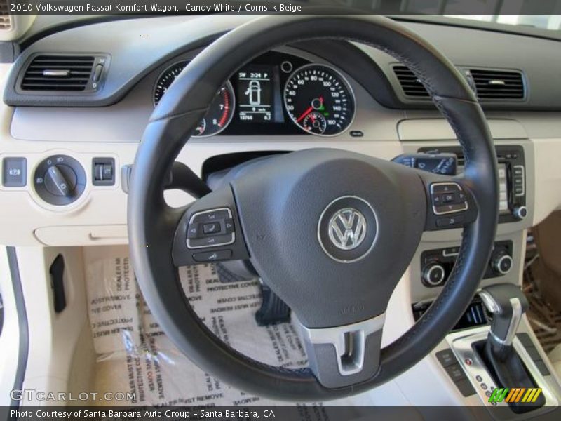 Candy White / Cornsilk Beige 2010 Volkswagen Passat Komfort Wagon