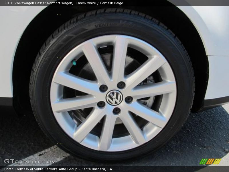 Candy White / Cornsilk Beige 2010 Volkswagen Passat Komfort Wagon