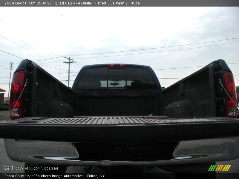 Patriot Blue Pearl / Taupe 2004 Dodge Ram 3500 SLT Quad Cab 4x4 Dually