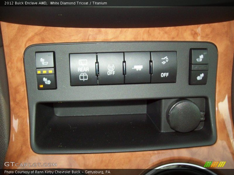 White Diamond Tricoat / Titanium 2012 Buick Enclave AWD
