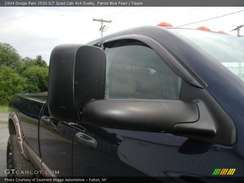 Patriot Blue Pearl / Taupe 2004 Dodge Ram 3500 SLT Quad Cab 4x4 Dually