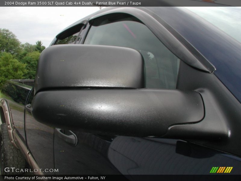 Patriot Blue Pearl / Taupe 2004 Dodge Ram 3500 SLT Quad Cab 4x4 Dually