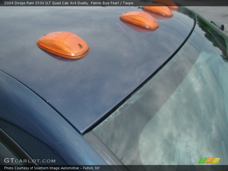 Patriot Blue Pearl / Taupe 2004 Dodge Ram 3500 SLT Quad Cab 4x4 Dually