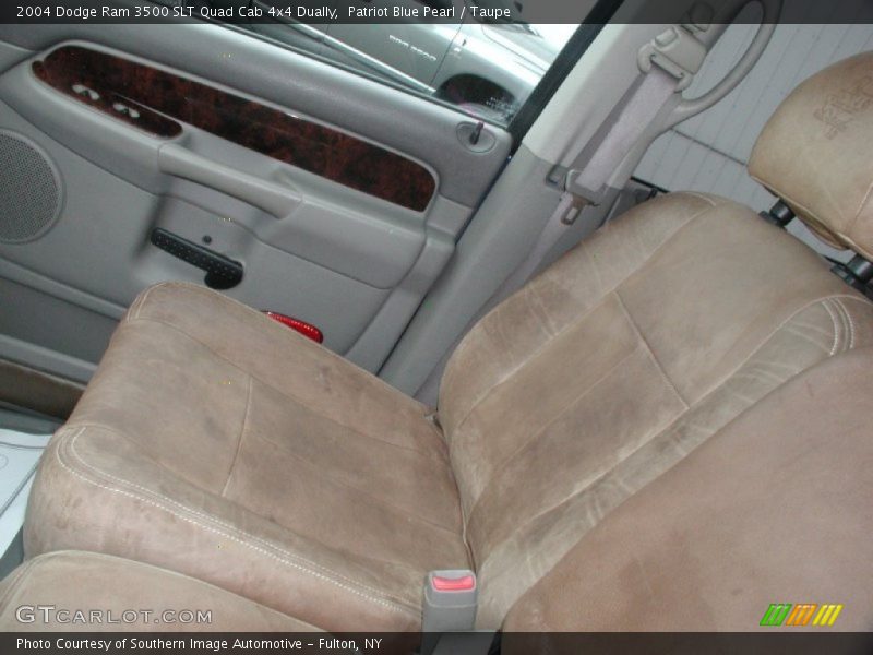 Patriot Blue Pearl / Taupe 2004 Dodge Ram 3500 SLT Quad Cab 4x4 Dually