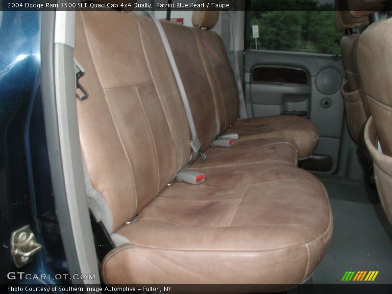Patriot Blue Pearl / Taupe 2004 Dodge Ram 3500 SLT Quad Cab 4x4 Dually