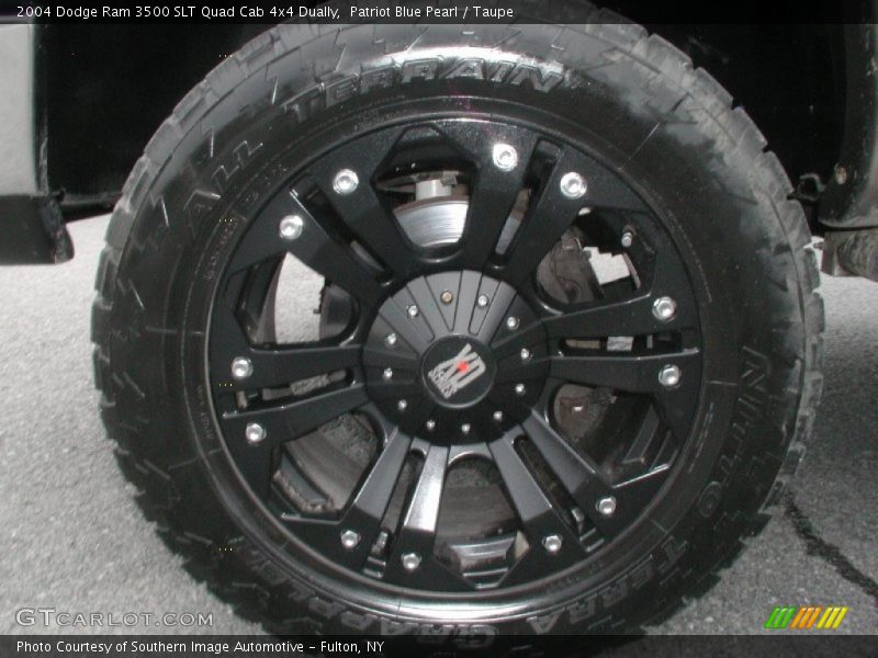 Patriot Blue Pearl / Taupe 2004 Dodge Ram 3500 SLT Quad Cab 4x4 Dually