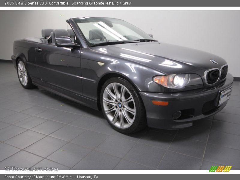 Sparkling Graphite Metallic / Grey 2006 BMW 3 Series 330i Convertible