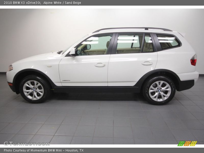 Alpine White / Sand Beige 2010 BMW X3 xDrive30i