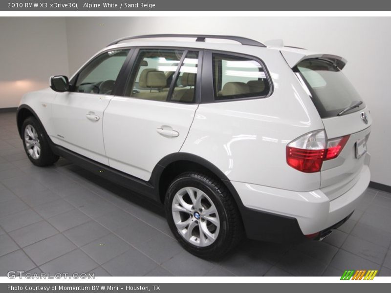 Alpine White / Sand Beige 2010 BMW X3 xDrive30i