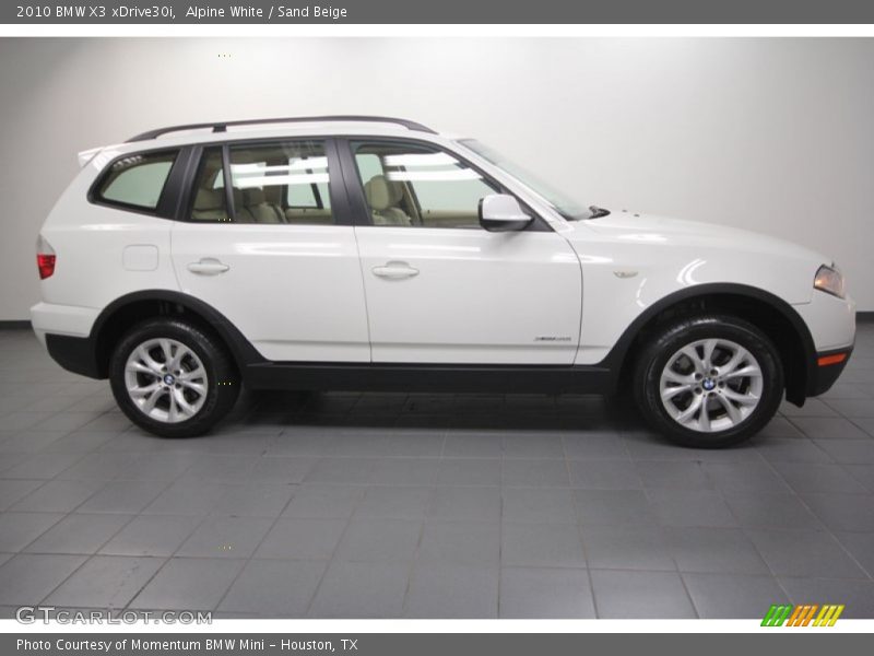 Alpine White / Sand Beige 2010 BMW X3 xDrive30i