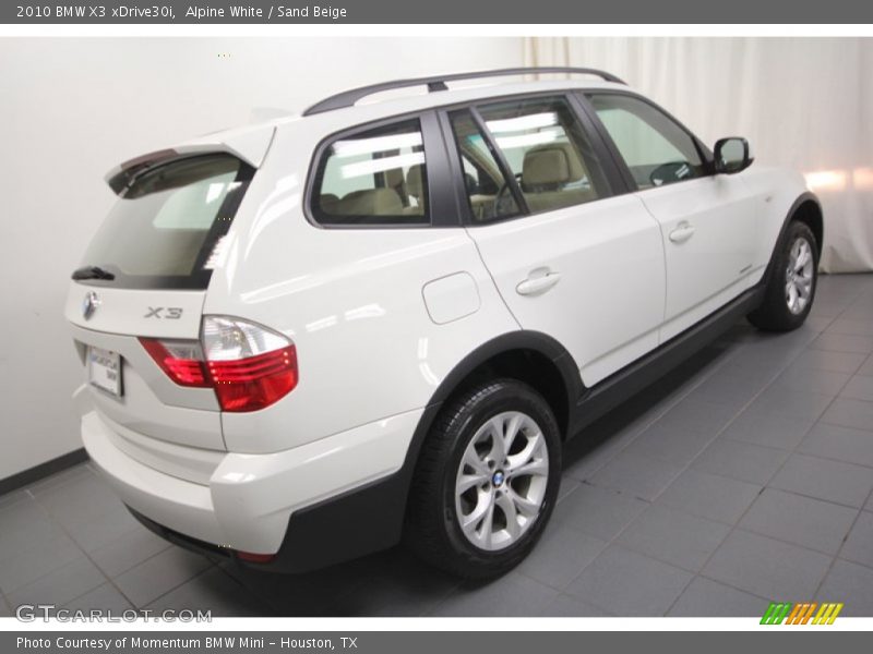 Alpine White / Sand Beige 2010 BMW X3 xDrive30i