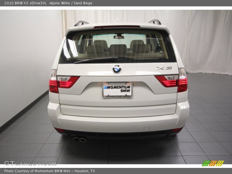 Alpine White / Sand Beige 2010 BMW X3 xDrive30i