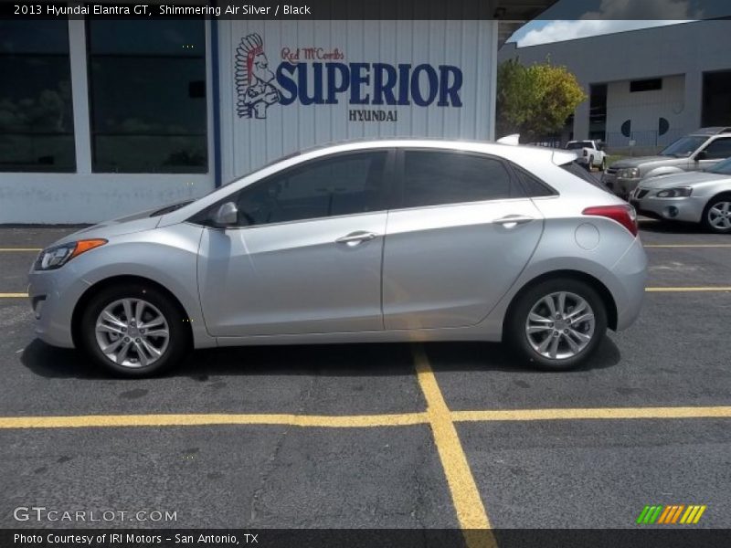 Shimmering Air Silver / Black 2013 Hyundai Elantra GT