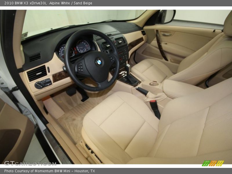 Alpine White / Sand Beige 2010 BMW X3 xDrive30i