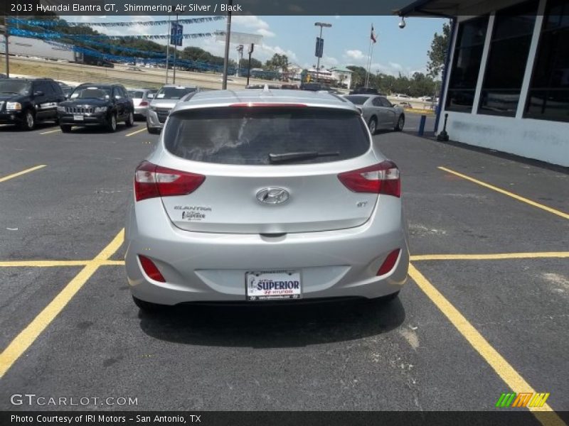 Shimmering Air Silver / Black 2013 Hyundai Elantra GT