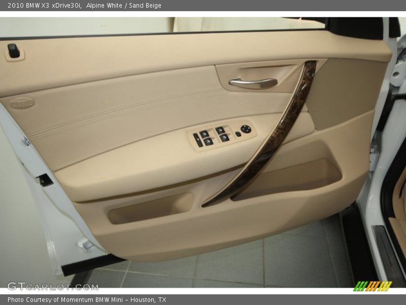 Alpine White / Sand Beige 2010 BMW X3 xDrive30i