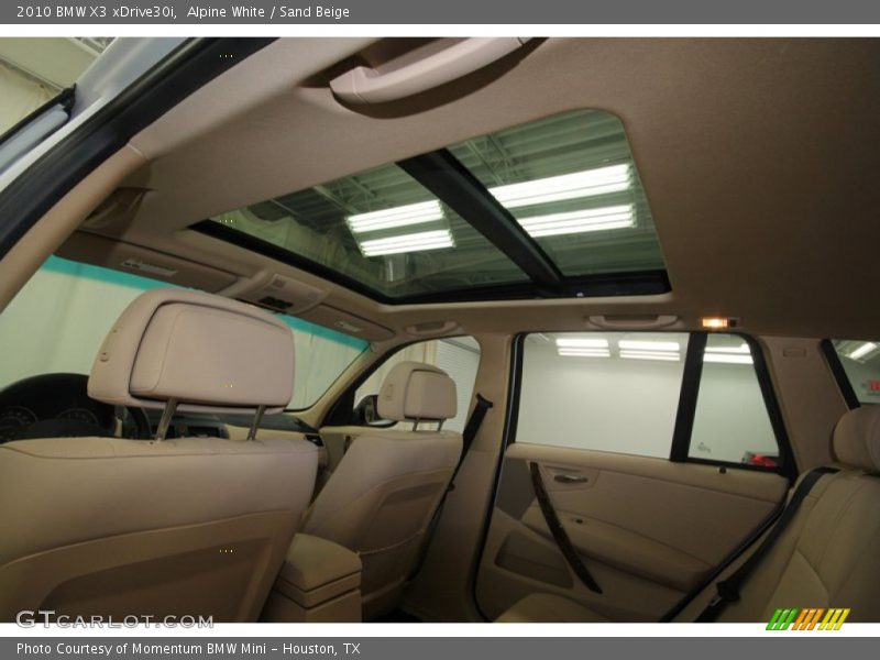 Alpine White / Sand Beige 2010 BMW X3 xDrive30i