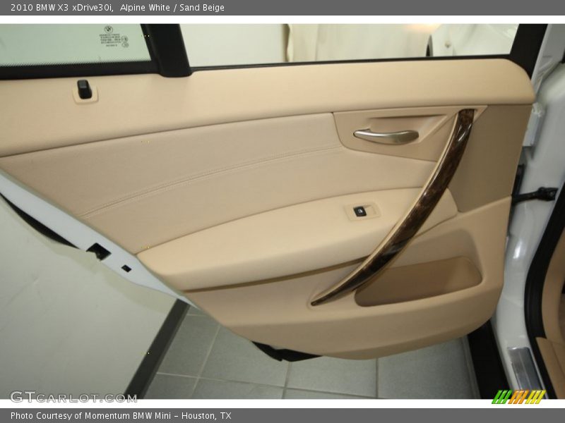Alpine White / Sand Beige 2010 BMW X3 xDrive30i