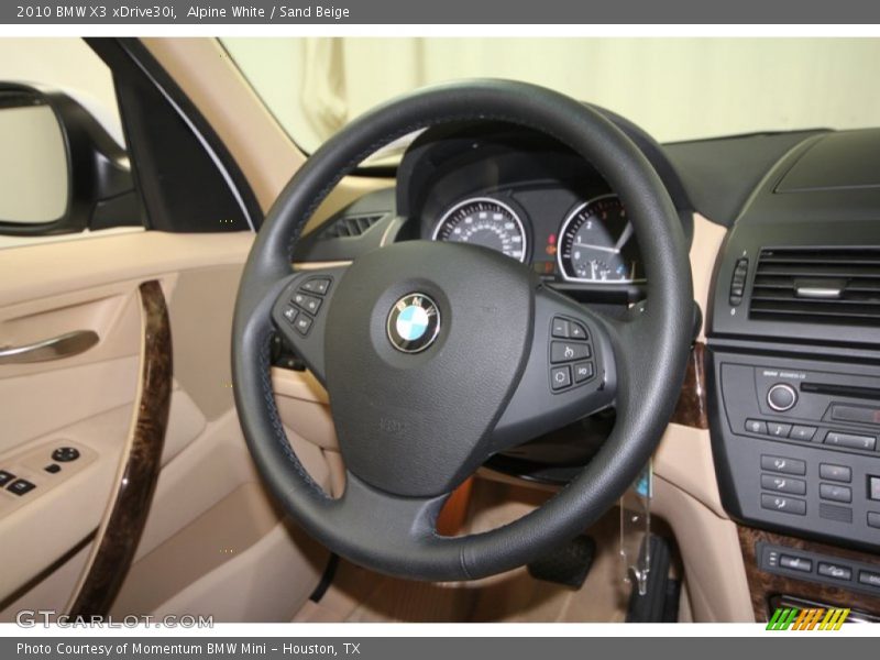 Alpine White / Sand Beige 2010 BMW X3 xDrive30i