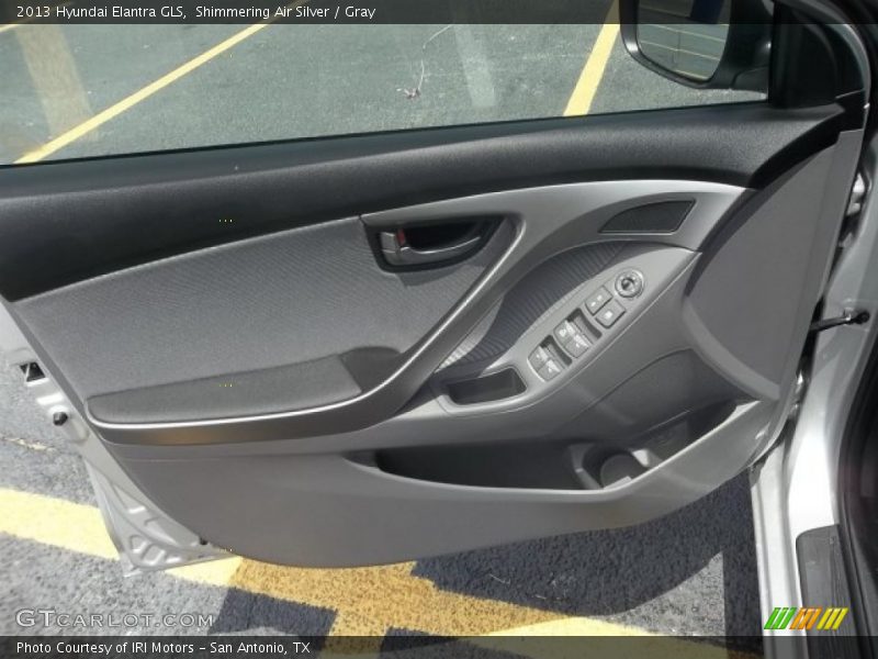 Shimmering Air Silver / Gray 2013 Hyundai Elantra GLS
