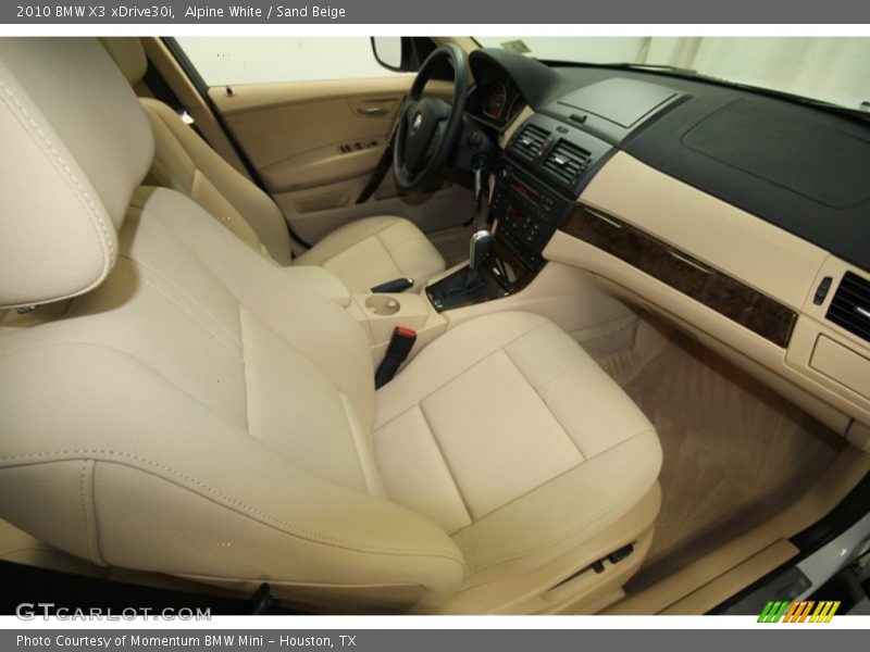 Alpine White / Sand Beige 2010 BMW X3 xDrive30i