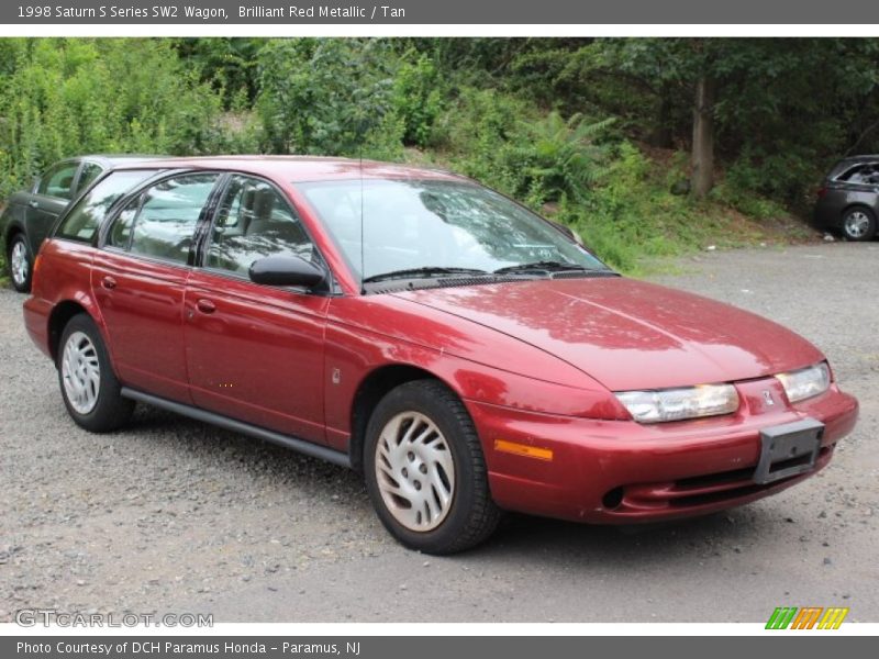 Brilliant Red Metallic / Tan 1998 Saturn S Series SW2 Wagon